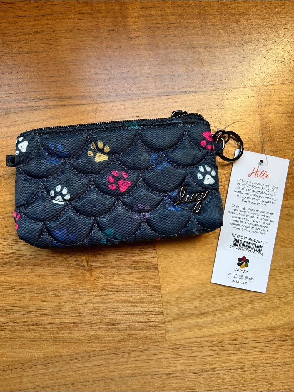 NWT Lug Metro XL in Paws Navy